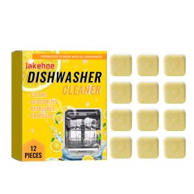 Dishwasher Cleaning Effervescent Tablets (12pcs), 12pcs, Dietary Supplement for Daily Wellness (Option: Default)