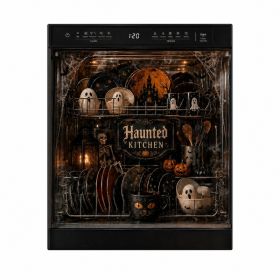 Haunted Kitchen Ghost Dishwasher Magnetic Sticker, Kitchenware for Home Use (Option: Default)